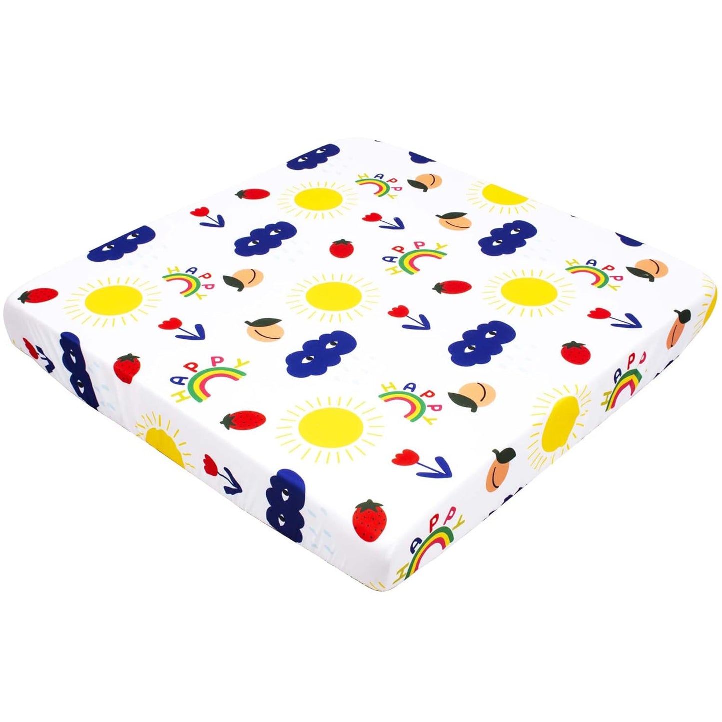 Cloele Square Playard Fitted Sheet 36x36, Ultra Soft Polyester Playpen Sheet for Baby & Pet, Dogs Pattern Pack and Play Crib Sheets, Portable Playard Mattress Cover