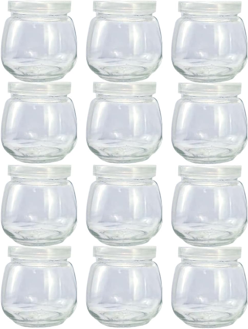 Baby Food Storage Containers,12 Pack Baby Food Containers with Lids,6 oz Glass Baby Food Jars,Small Snack Containers for Toddlers,Thickened Baby Food Storage Containers for Infant and Baby