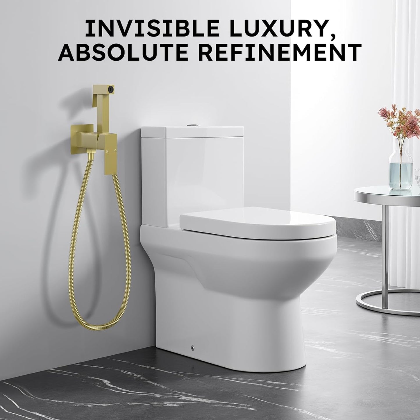 Arofa Handheld Bidet Sprayer for Toilet - 2 Pack Bidets Faucet for Existing Toilets Cloth Diaper Jet Sprayer, Stainless Steel Muslim Shower with Bidet Hose for Feminine Wash