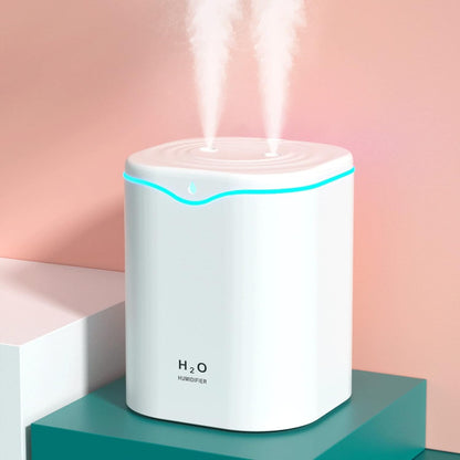 Humidifiers for Bedroom, 25dB Quiet Cool Mist Humidifier for Home, 2L Top Fill Tank for Large Room with 24H Runtime, Carry Handle, NightLight, 12H Auto Shut-off Safety for Nursery/Office/Plants