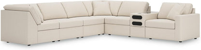 Signature Design by Ashley Modmax Coastal Press-Back Swivel Glider Rocker Recliner with Machine Washable Cover, Hidden Storage Compartments and 2 Bolster Pillows, Beige - Colors B