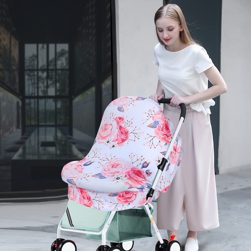 Yoofoss Nursing Cover Breastfeeding Scarf - Baby Car Seat Covers, Infant Stroller Cover, Carseat Canopy for Girls and Boys
