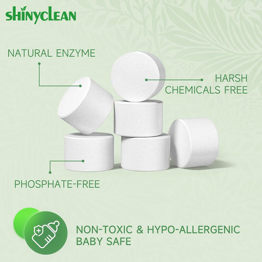 360PCS Baby Bottle Washer Tablets for Momcozy & Baby Brezza Pro, Natural Enzyme Detergent,Deep Cleaning, Chlorine & Fragrance Free, No Residue, Universal Fit All Bottle Washers Machines