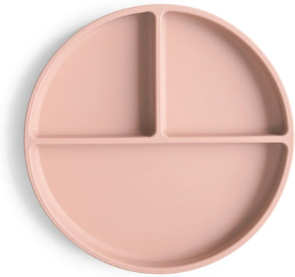 mushie Silicone Suction Plate | BPA-Free Non-Slip Design (Soft Lilac)
