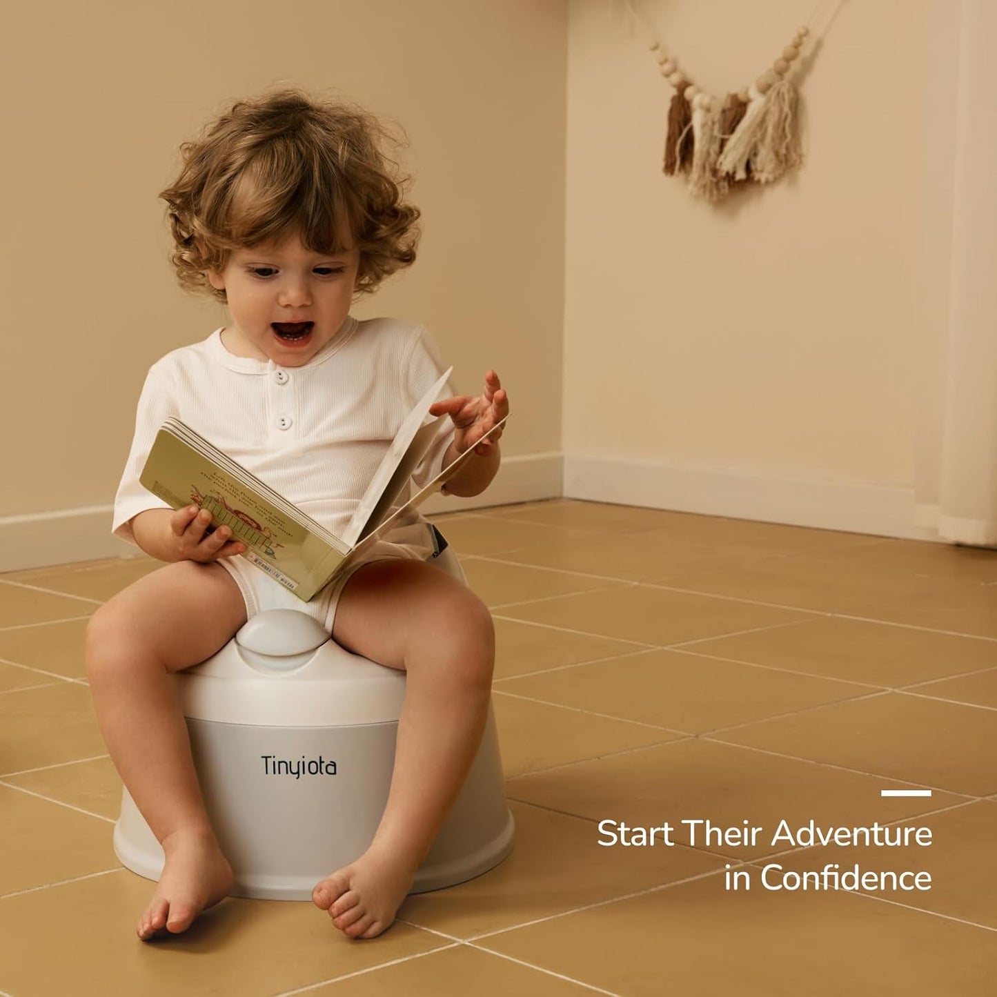 Tinyiota Toddler Potty Training Toilet, Removable Bowl with High Splash Guard, Assembles in Seconds, Easy-Clean and Travel-Ready for Boys and Girls Ages 6 Months to 3 Years (Pink)