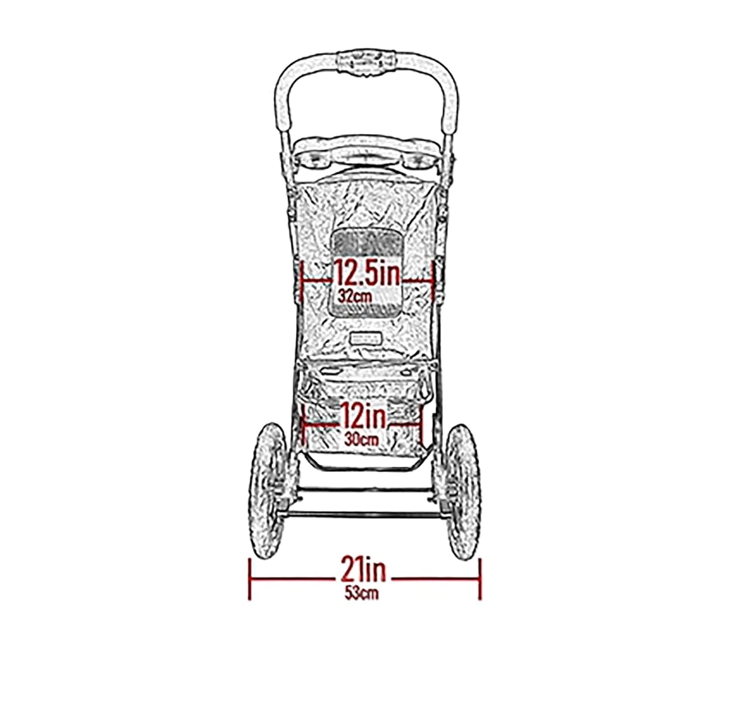 Pet Gear No-Zip NV Pet Stroller for Cats/Dogs, Zipperless Entry, Easy One-Hand Fold, Gel-Filled Tires, Plush Pad + Weather Cover Included, Caribbean Blue