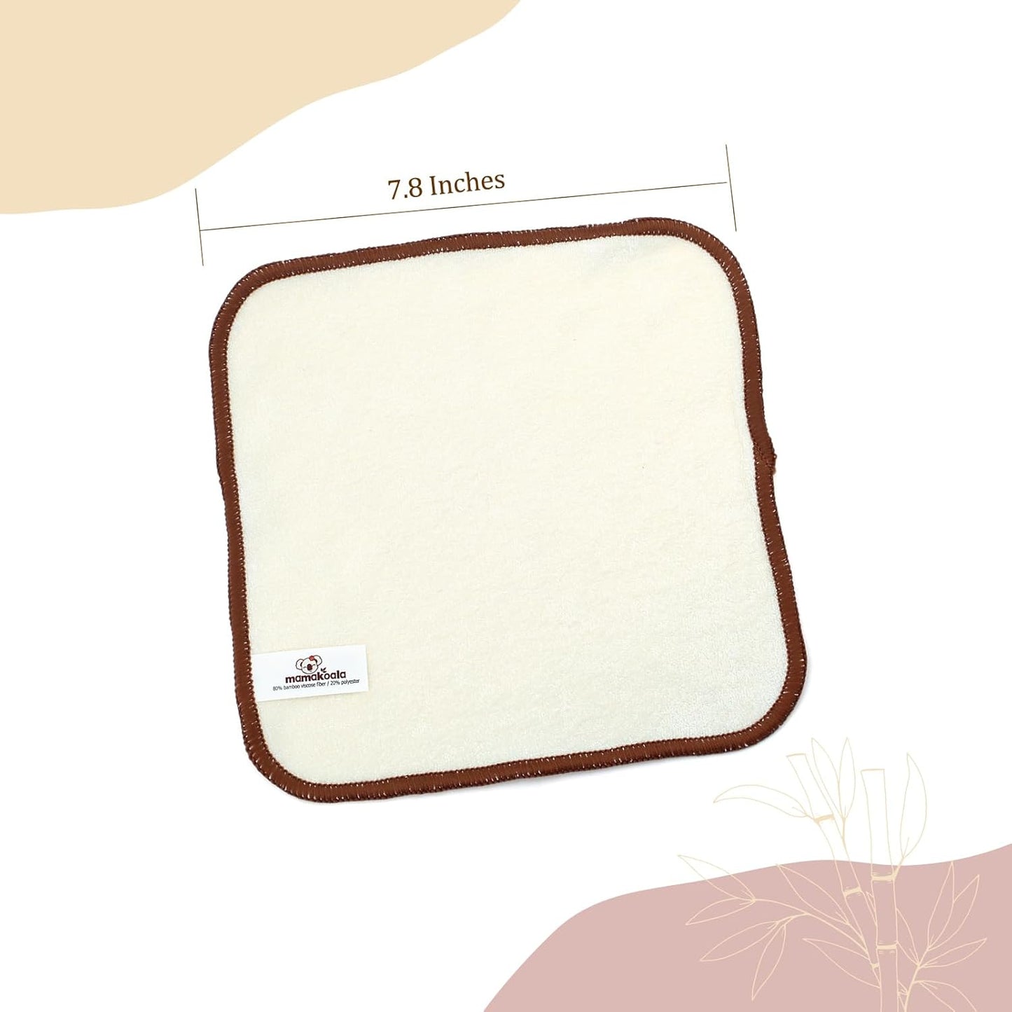 Mama Koala 2 Pack Reusable Pail Liners, with 15 Pack Washable cloth diaper wipes & 1ps of Waterproof pod