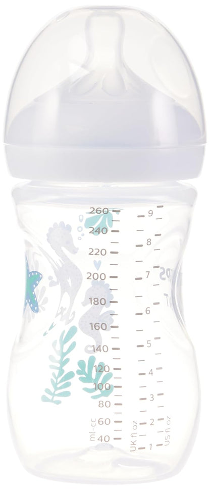 Philips Avent Natural Baby Bottles with Natural Response Nipples (Slow Flow, Flow 2), 4oz, 4-Pack, SCY900/04