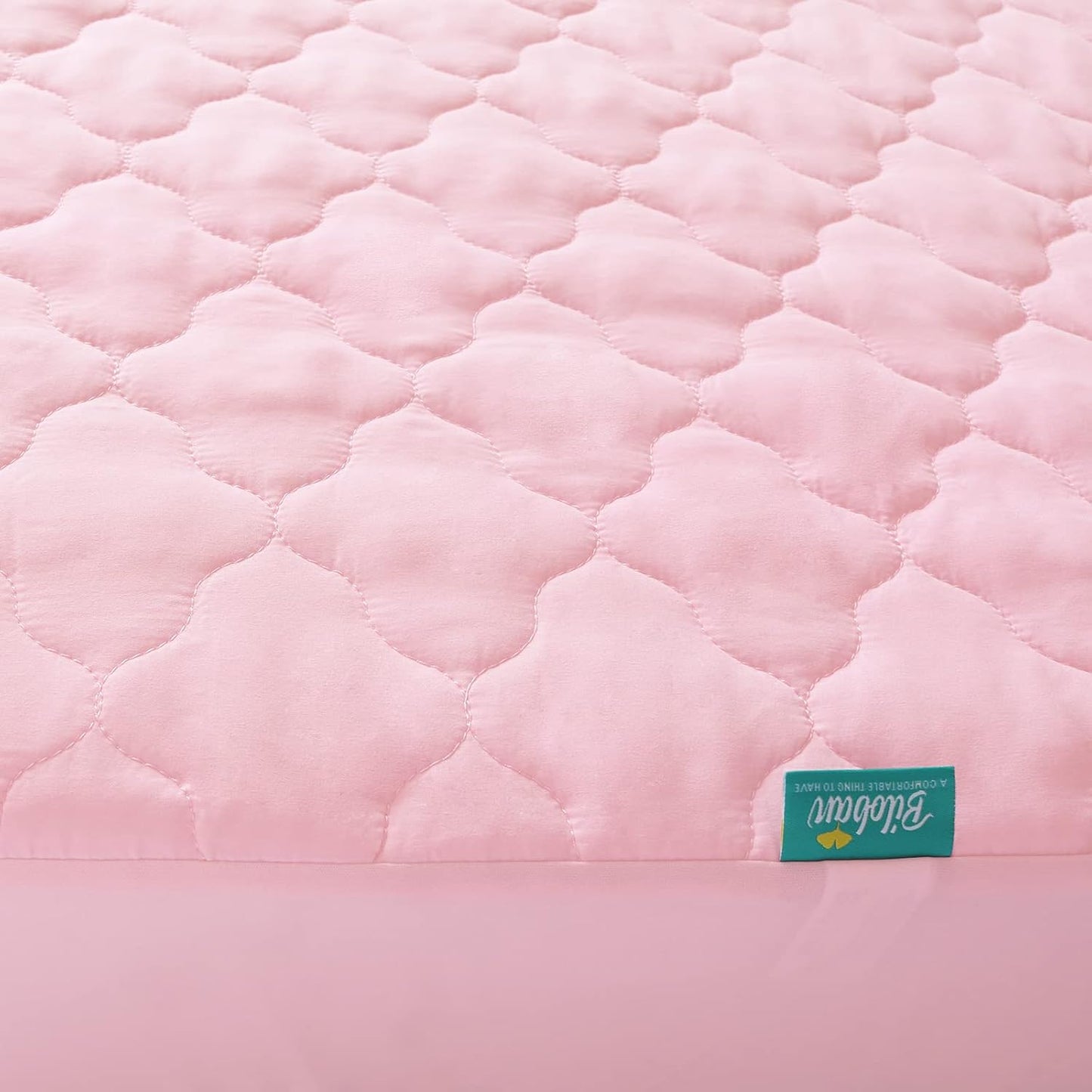 Pack and Play Sheets Mattress Pad Protector Fitted Waterproof Playard Mattress Cover, Compatible with Graco Pack n Play & Dream On Me & Pamo Babe, Playpen/Playard Sheet Quilted, Gray, 39" x 27"