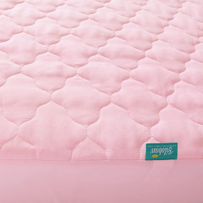 Pack and Play Sheets Mattress Pad Protector Fitted Waterproof Playard Mattress Cover, Compatible with Graco Pack n Play & Dream On Me & Pamo Babe, Playpen/Playard Sheet Quilted, Gray, 39" x 27"