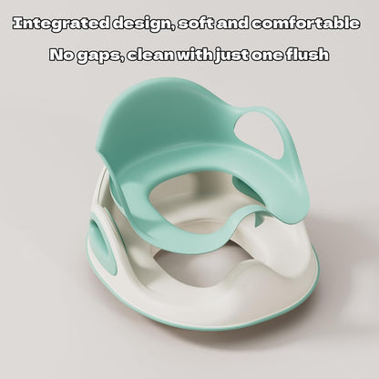 Potty Training Seat for Boys and Girls – Baby Potty Training Seat with Detachable Soft Cushion Sturdy Handle and Backrest，Toddler Potty Training Toilet Seat for Kids, Splash Guard for Toilet Toddler