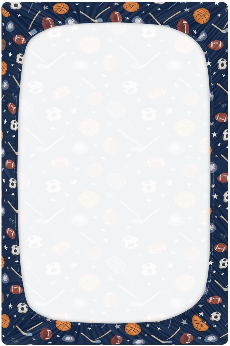 Baby Crib Sheet Cute Goose Flowers Crib Mattress for Boys and Girls Playard Sheet Soft Breathable Fitted Baby Mattress Cover 52x28in