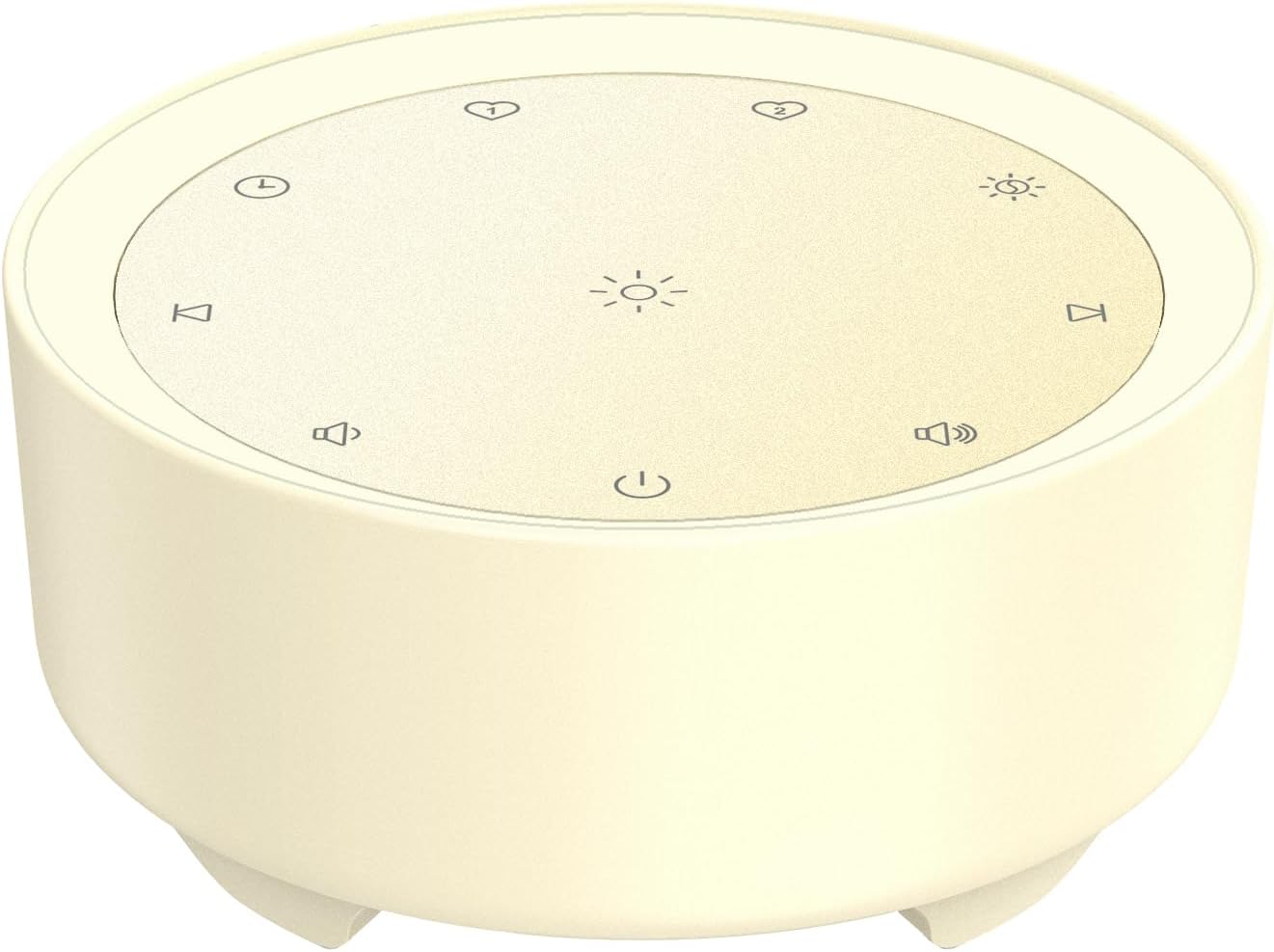 Kipcush White Noise Machine for Sleeping, 20 Soothing Sounds Including White Pink Brown Noise, Fan and Nature, Custom Shortcut Buttons, Dimmable Night Light, 8 Hour Timer, USB Powered
