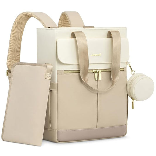 LOVEVOOK Diaper Bag Backpack,Diaper Tote Bag with Insulated Pockets,Baby Bag for Girl Boy with Changing Pad,Large Baby Diaper Bag with Pacifier Case,Anti-Theft Travel Backpack for Women