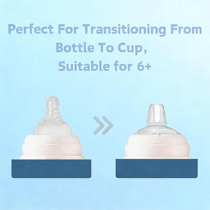 8Pack Replacement Silicone Spout Compatible with NUK Activity and Learner Cups, Nipple Replacement Spouts Leak-Proof, BPA-Free, Easy to Clean, Easy Transition from Bottle to Cup