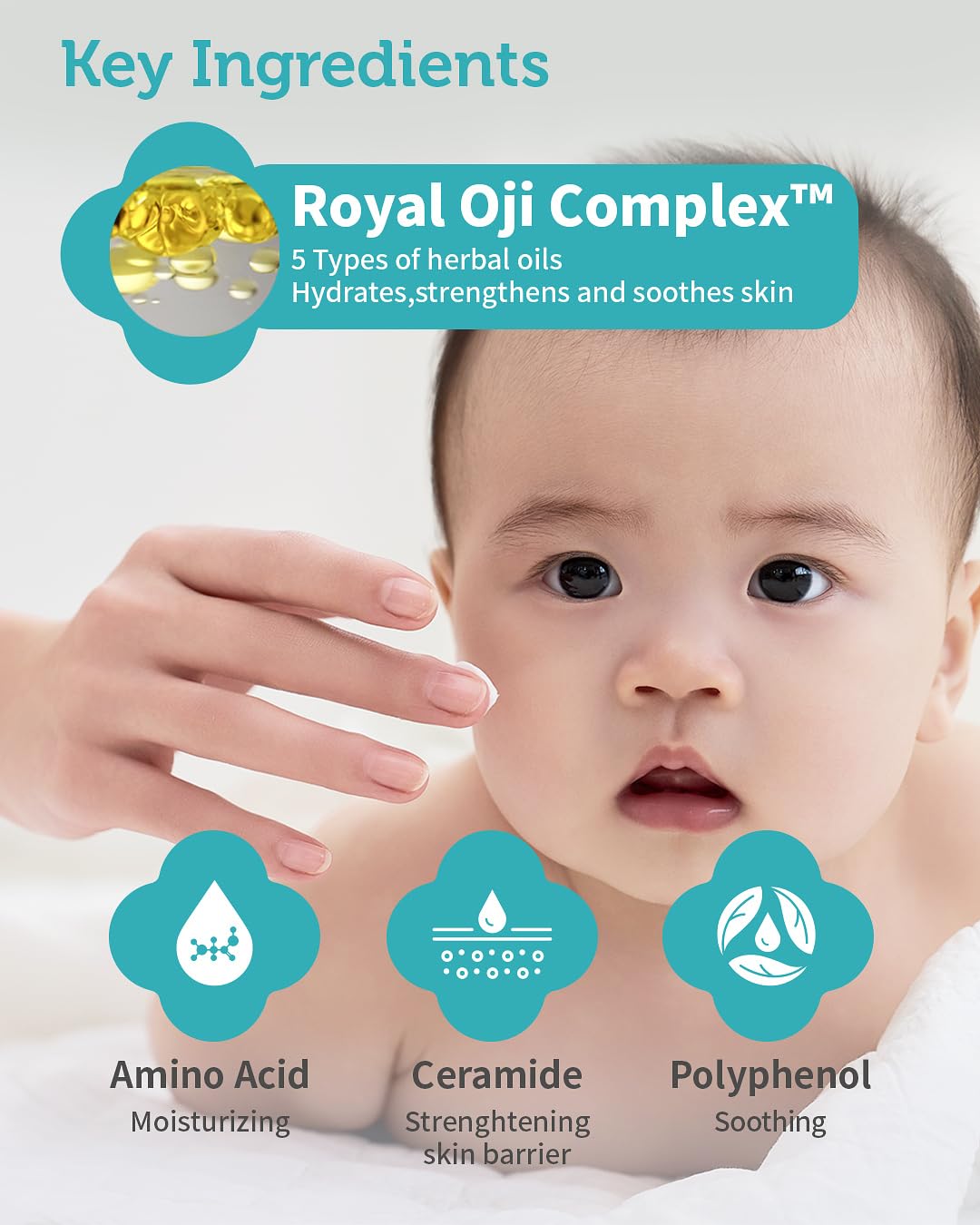 GOONGBE Pri-mmune Calming Diaper Cream - Korean Baby Diaper Cream with Zinc Oxide and Panthenol - Treats, Soothes - Soft Matte Skin, Allergen-Free, 2.7oz.