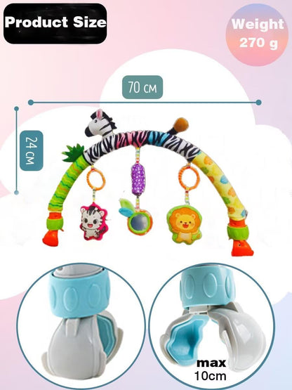 Pau1Hami1ton Baby Stroller Arch Toys, Car Seat Toys,Bouncer Toy Bar/Mobile for Bassinet,Adjustable Baby Hanging Toys Fit for Crib Bed,Stroller,Car Seat.S-19(Crab)