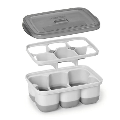Skip Hop Baby Food Maker, Easy Prep Press Set, Grey