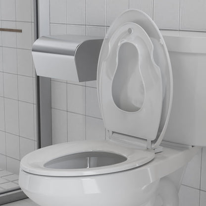Toilet Seat Round,Toilet Seat with Toddler Seat Built in, Potty Training Toilet Seat Round Fits Both Adult and Child, with Soft Close,Easy Install and Clean - White, Round
