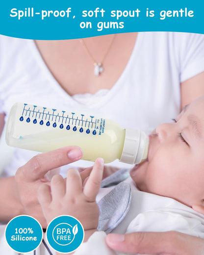 Silicone Nipple for Dr. Brown’s Natural Flow Level 2 Narrow Baby Bottle, Medium Flow, 3m+, 6 Count