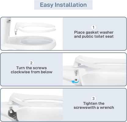 17" White Round Toilet Seat for Adult and Child, Built-In Potty Training Seat with Soft Quiet Close Non-Slip Design, Magnetic Kids Seat and Cover for Round/Oval Toilets, Easy to Install and Clean
