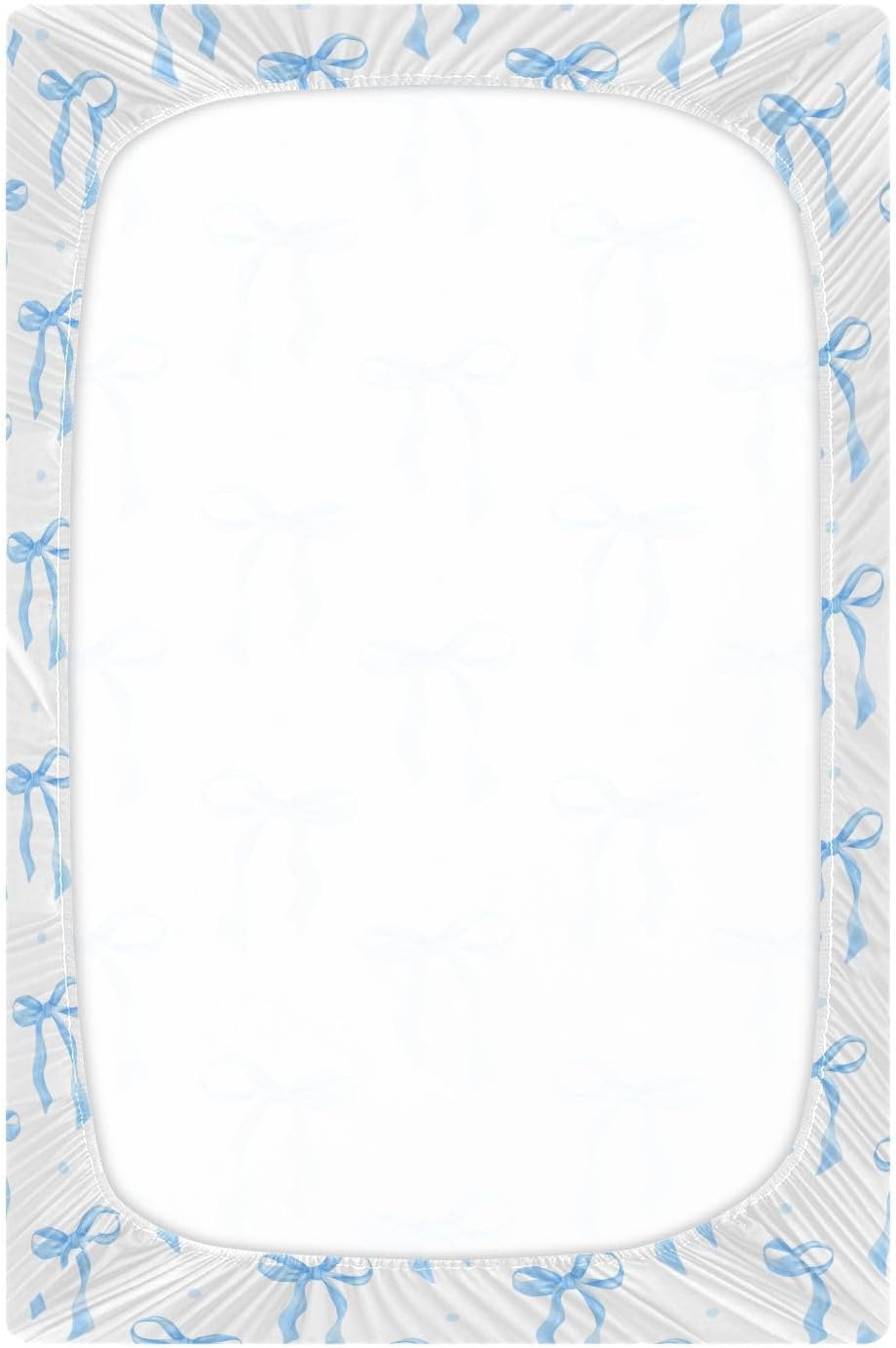Fitted Crib Sheets Cactus and Floral Stretchy Portable Playard Sheets for Baby Toddler, Breathable Soft Mini Crib Mattress 52 x 28 in for Boys and Girls