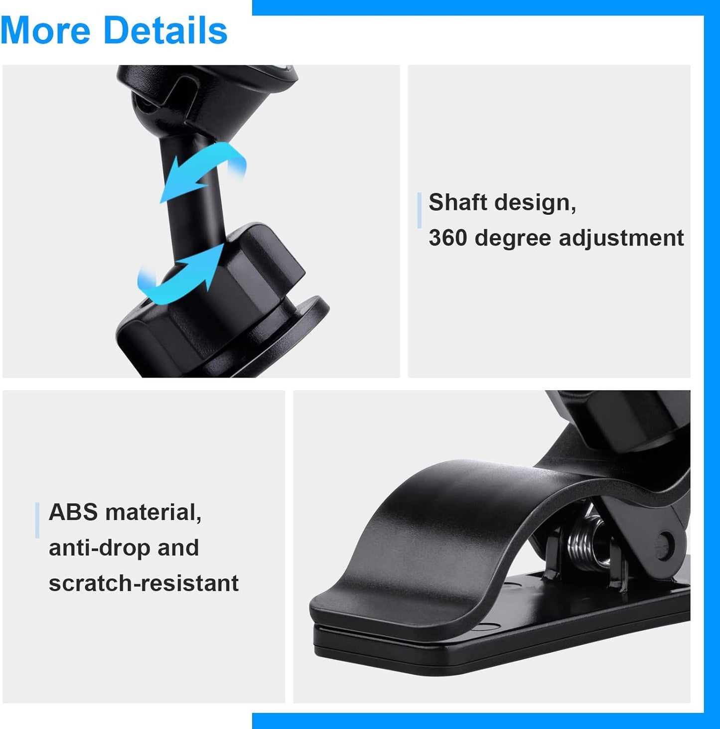 Car Mirror for Baby, Dannisly Back Seat Baby Mirror, Toddler Adjustable Facing Rear View Convex - Accessories, Clip on Windshield or Sun Visor