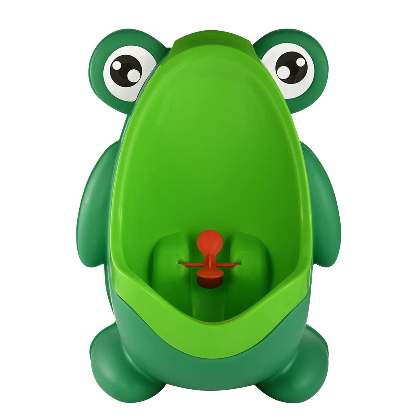 Cute Frog Potty Training Urinal for Boys with Funny Aiming Target - Blackish Green