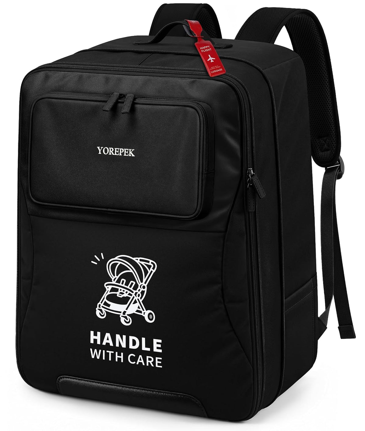 Expandable Padded Stroller Travel Bag for Airplane with Pocket