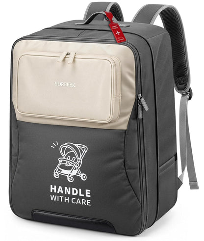Expandable Padded Stroller Travel Bag for Airplane with Pocket
