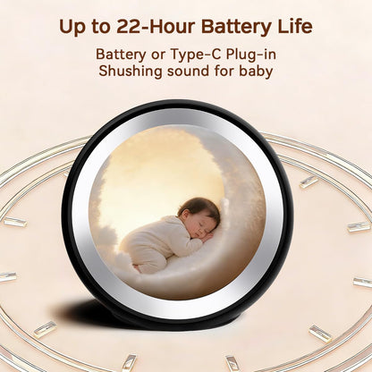 Continuous Sound Machine Battery Small White Noise Machine for Baby Kids Adult with 32 Soothing Sounds 32 Volume Levels Sleep Brown Noise Machine for Travel Office Privacy with 4 Timer & Memory