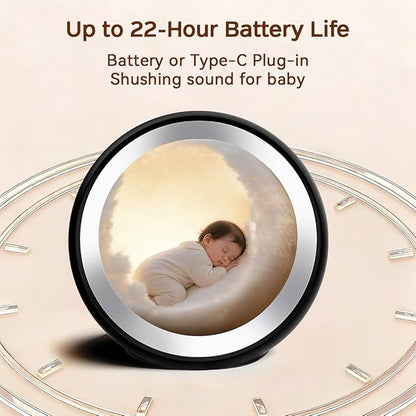 Small Sound Machine Battery Mini White Noise Machine for Baby Kids Adult with 32 Relaxing Sounds 32 Volume Levels Sleep Brown Noise Machine for Travel Office Privacy with 4 Timer & Memory