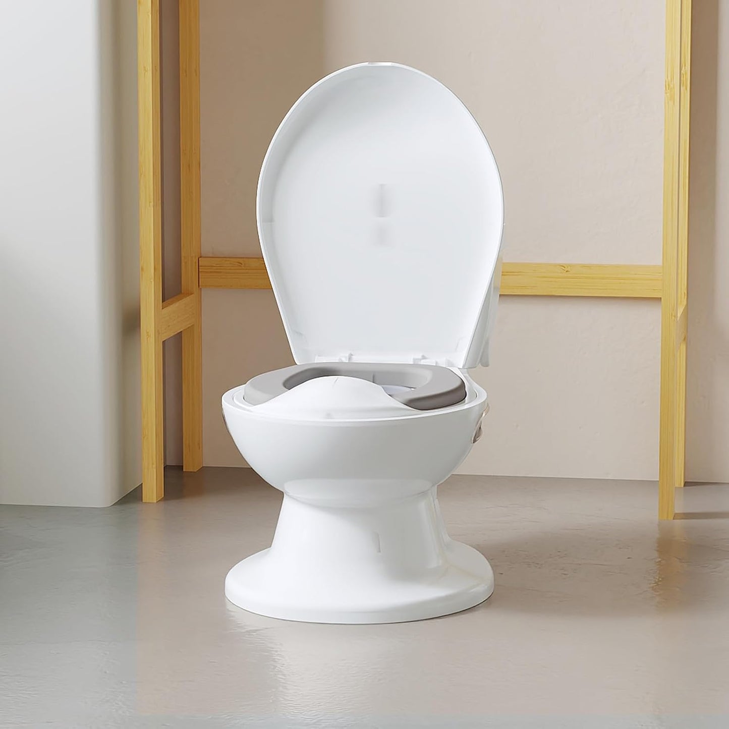 GarveeTech Potty Training Toilet for Toddlers with Life-Like Flush & Sound, Baby Potty Seat, Easy Clean Portable Potty for Boys and Girls