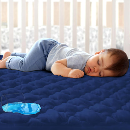 Pack and Play Sheets Mattress Pad Protector Fitted Waterproof Playard Mattress Cover, Compatible with Graco Pack n Play & Dream On Me & Pamo Babe, Playpen/Playard Sheet Quilted, Gray, 39" x 27"