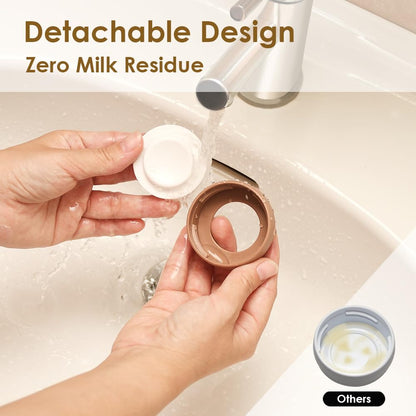 Maymom Wide-Mouth Milk Storage Feeding Collection Bottle with Nipple, Dome Cap, Bottle Top, SureSeal Sealing Disk; Compatible with Spectra Pump/Motif Luna; 5 pc (4.7Oz/140mL)