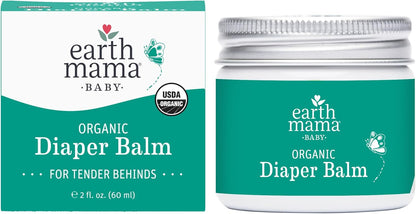 Earth Mama Organic Diaper Balm - 4 fl oz - Diaper Cream for Baby - Safe for Sensitive Skin - Baby Essentials