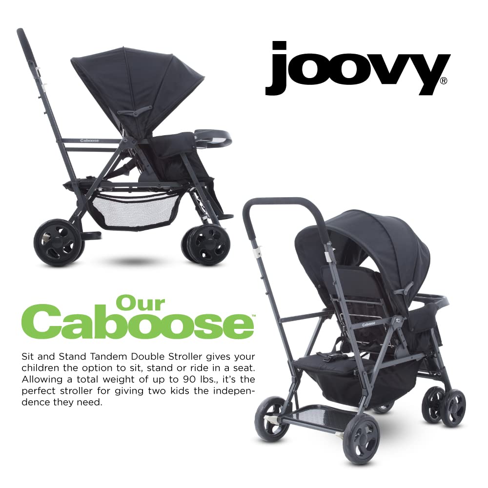 Joovy Caboose LX Tandem Stand-on Stroller, Black