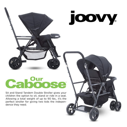Joovy Caboose LX Tandem Stand-on Stroller, Black