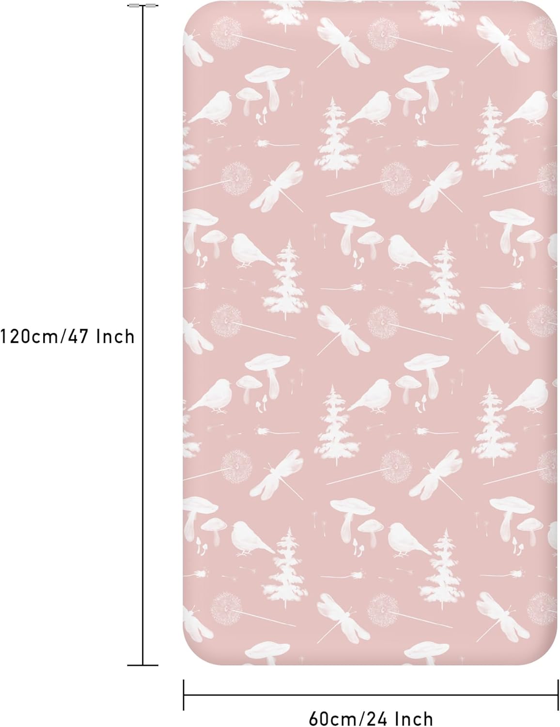 Bedside Sleeper Bassinet Fitted Sheets 20 x 33, 3 Pack Baby Delight Beside Me Dreamer,Babybond,Jimglo,koola,cowiewie,fodoss, Dream On Me Baby Square Bassinet, Pink Animal