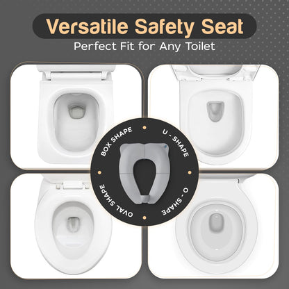 Baby Proof Me Potty Training Seat Travel – Foldable Potty Training Seat Cover for Toddlers, Portable, Travel Potty Seat, Folding Toilet Seat for Kids, and Toddler Toilet Seat Cover