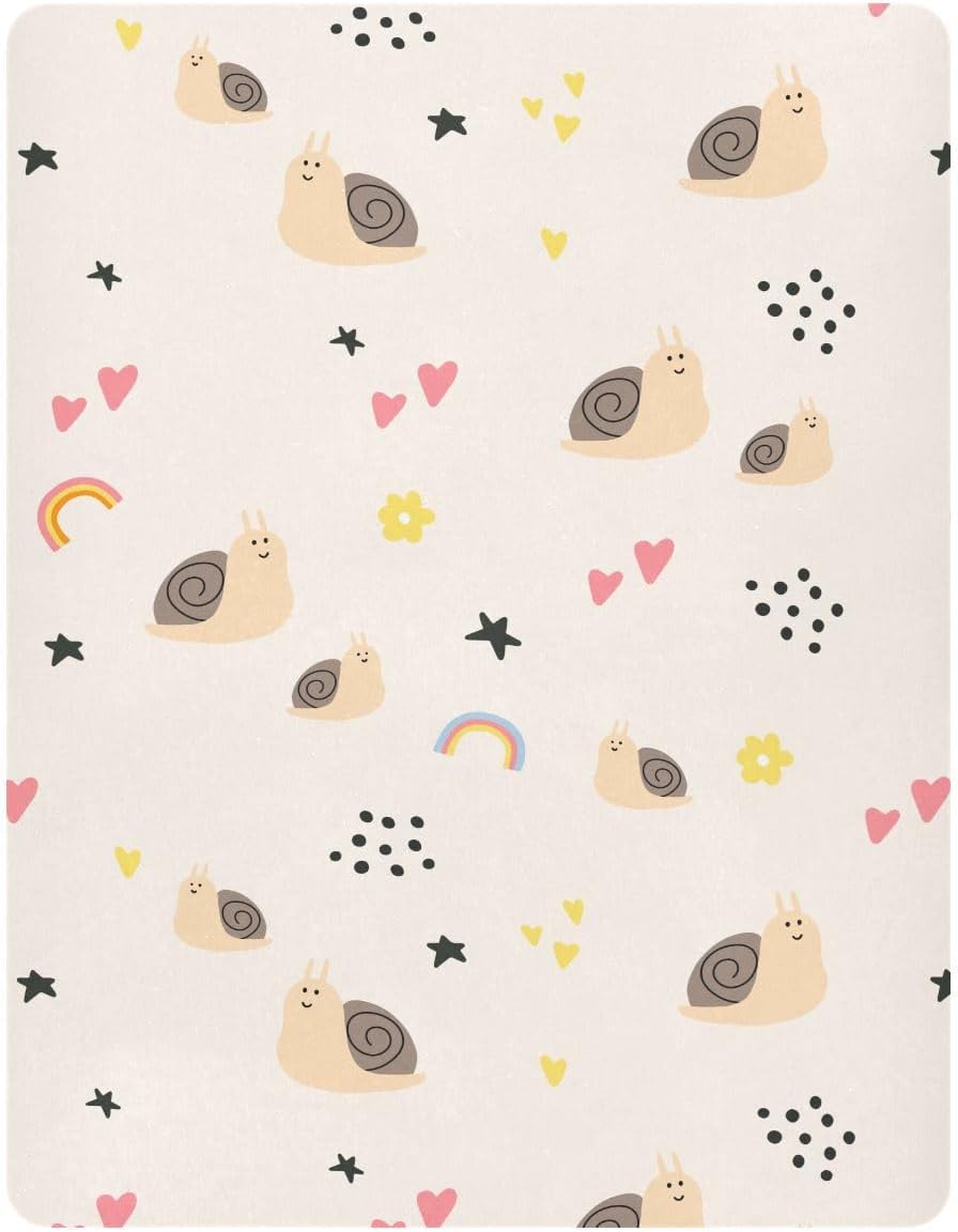 Fitted Crib Sheets Turtle Sea Horse Stretchy Portable Playard Sheets for Baby Toddler, Breathable Soft Mini Crib Mattress 39 x 27 in for Boys and Girls