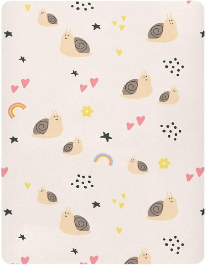 Fitted Crib Sheets Turtle Sea Horse Stretchy Portable Playard Sheets for Baby Toddler, Breathable Soft Mini Crib Mattress 39 x 27 in for Boys and Girls