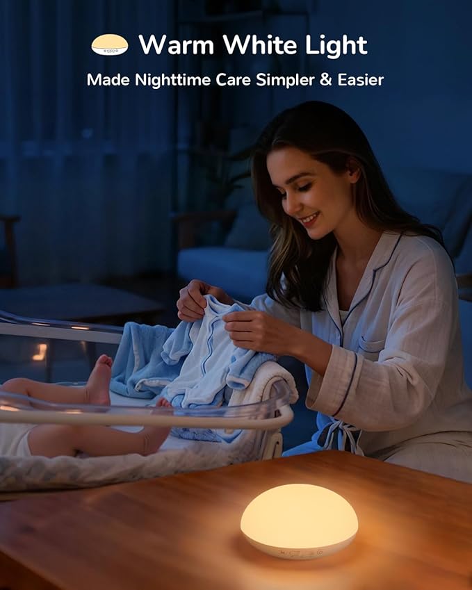 Egg Light for Nursery, Portable Baby Night Light for Breastfeeding, Rechargeable Baby Nightlight with Timer, Dimmable Battery Powered Red Lamp, Ultra-Long Battery Life for Bedside