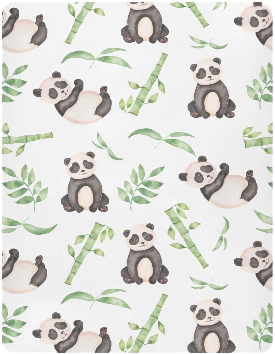 Fall Cute Mushroom Leaves Fitted Crib Sheets Stretchy Portable Playard Sheets for Baby Toddler, Breathable Soft Mini Crib Mattress 52 x 28 in for Boys and Girls
