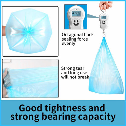 Handle Trash Bags 4 Gallon 100 Counts Small Garbage Bags for Office,Kitchen,Bedroom Waste Bin, Rubbish,Trash Can Liner