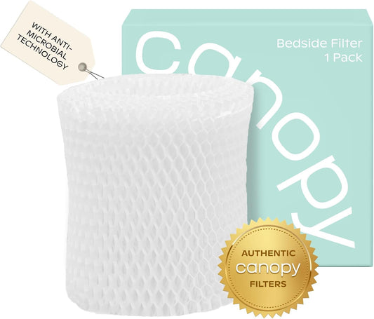 Canopy Original Bedside Humidifier Filter 2.0 – 3-Pack Replacement Filters | Compatible with Canopy Bedside Humidifiers, Made with Wood Pulp, Paper Filter, Replace Every Six Weeks