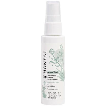 The Honest Company Hypoallergenic Diaper Rash Cream, Moisturizing, Calming Zinc Oxide Ointment, NEA Recognized Cruelty-Free, 2.5 oz