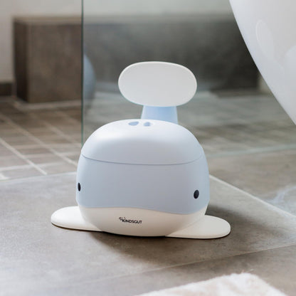 Kindsgut Whale Potty Training Toilet – Ergonomic Toddler Potty for Boys & Girls, Designed in Germany, Non-Slip & Easy Clean, Pigeon Blue