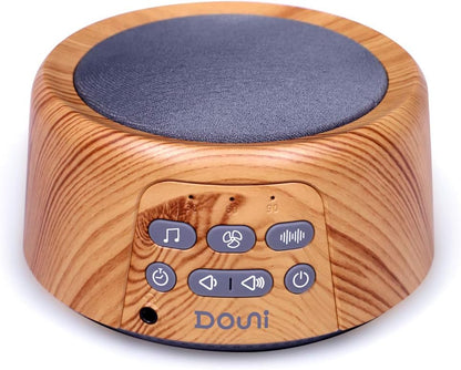 Douni Sleep Sound Machine - White Noise Machine with 27 Soothing Sounds for Sleeping & Relaxation, Timer Settings,Sleep Therapy for Families, Home,Office,Travel.Wood Grain