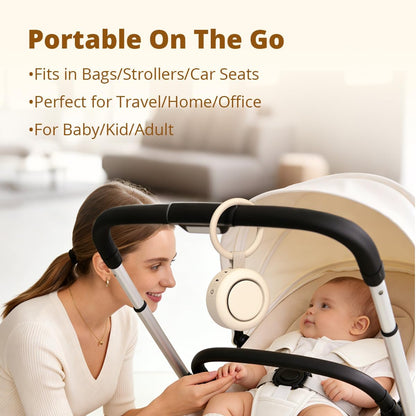 Portable Sound Machine Mini White Noise Machine Powerful Battery 30 Soothing Sounds 4 Timers Memory Function for Baby Kids Adults Brown Noise Sleep Sound Machine for Home Travel Office